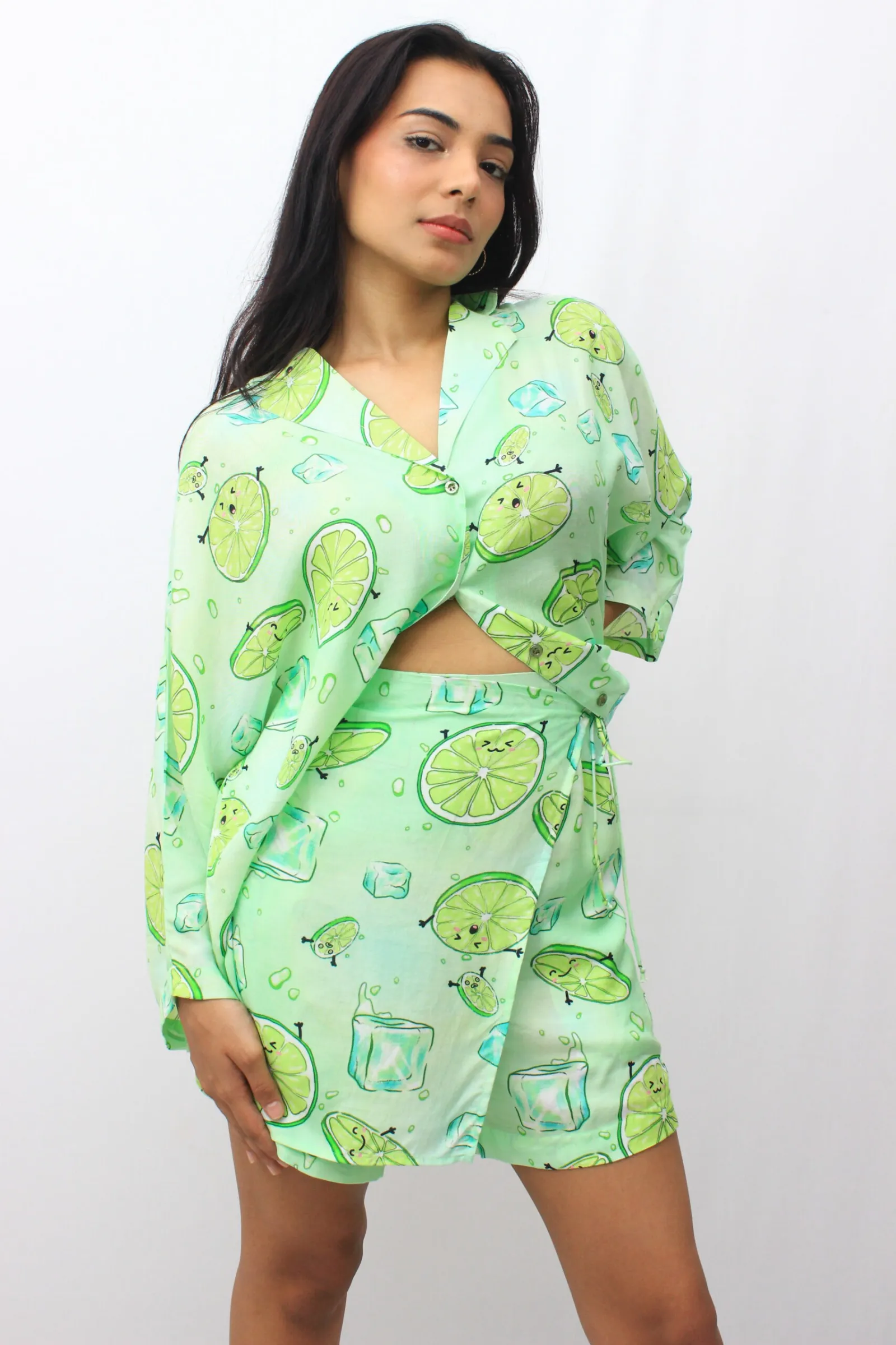 The Lime & Ice Fusion Skort Set
