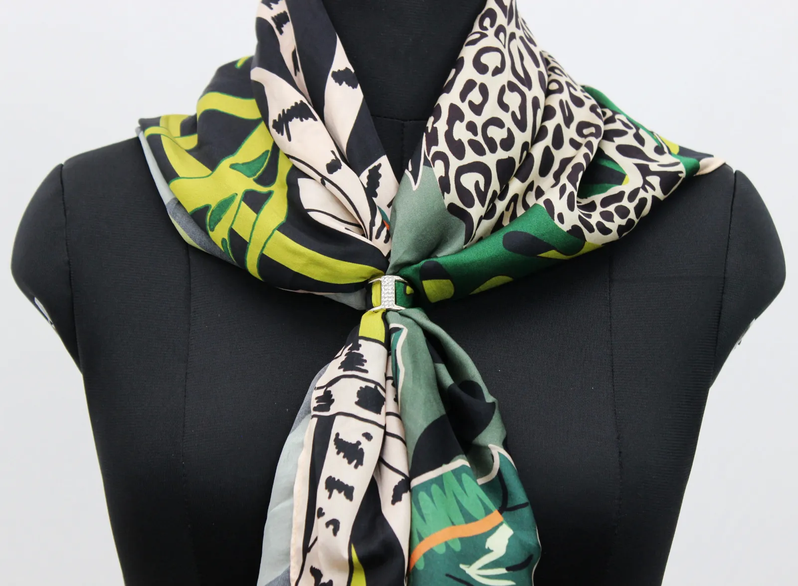 Crystal-Accented Scarf Slide